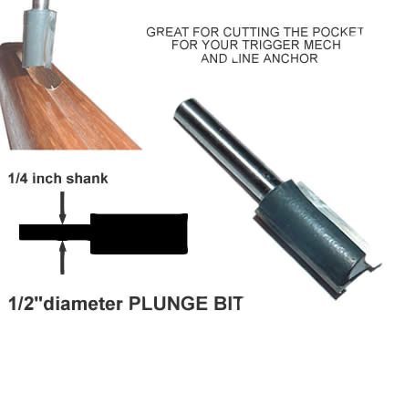 1/2" POCKET Plunge Bit